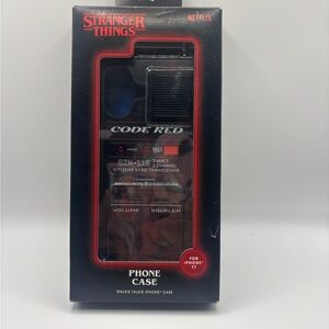Netflix Stranger Things Code Red Phone Case - Black and Red